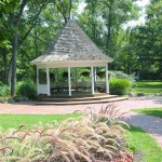 The park's gazebo is a popular place for summer weddings.
